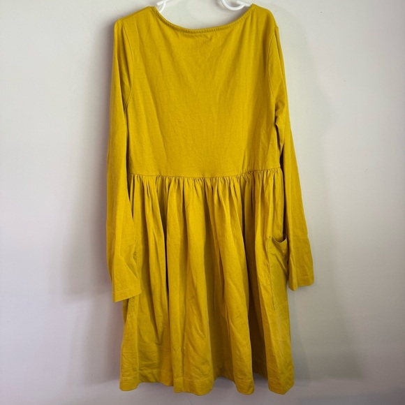 Mini Boden yellow long sleeve dress size 9-10Y - Picture 5 of 5